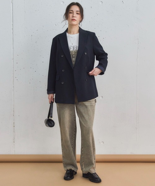 Doux archives（ドゥアルシーヴ）の「デニムサロペット（サロペット/オーバーオール・レディース・ブラウン/グレー・FREE）」の11枚目の写真