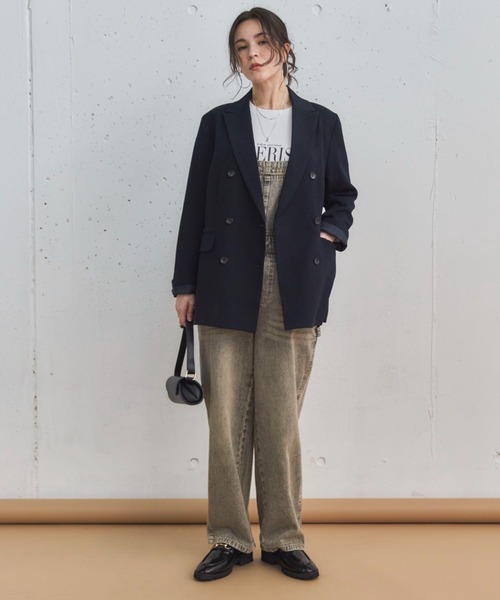 Doux archives（ドゥアルシーヴ）の「デニムサロペット（サロペット/オーバーオール・レディース・ブラウン/グレー・FREE）」の12枚目の写真