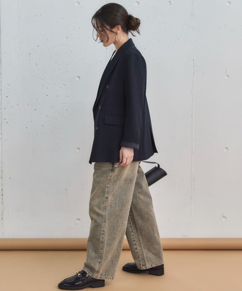 Doux archives（ドゥアルシーヴ）の「デニムサロペット（サロペット/オーバーオール・レディース・ブラウン/グレー・FREE）」の15枚目の写真