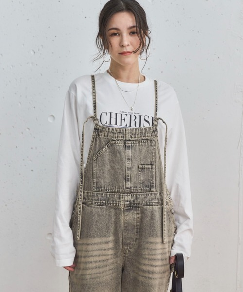 Doux archives（ドゥアルシーヴ）の「デニムサロペット（サロペット/オーバーオール・レディース・ブラウン/グレー・FREE）」の5枚目の写真