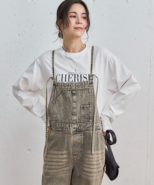 Doux archives（ドゥアルシーヴ）の「デニムサロペット（サロペット/オーバーオール・レディース・ブラウン/グレー・FREE）」の6枚目の写真