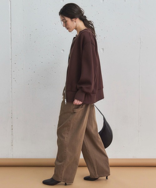 Doux archives（ドゥアルシーヴ）の「デニムサロペット（サロペット/オーバーオール・レディース・ブラウン/グレー・FREE）」の21枚目の写真