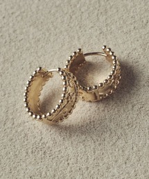 SETUP7（セットアップセブン）の「【GOLDY】ヴィンテージ シック エングレイヴ ワンタッチ ピアス 1250901（ピアス（両耳用））」