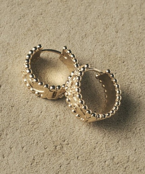 GOLDY(ゴールディ)の「【GOLDY】ヴィンテージ シック エングレイヴ ワンタッチ ピアス 1250901(ピアス(両耳用)・レディース・シルバー/ゴールド系その他/シルバー系1/ゴールド・FREE)」の14枚目の写真