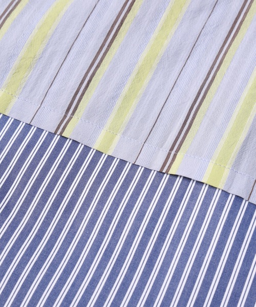 amok（アモク）の「TWO-IN-ONE SHIRT（シャツ/ブラウス・メンズ・ブルー/ベージュ・L/M/S）」の20枚目の写真