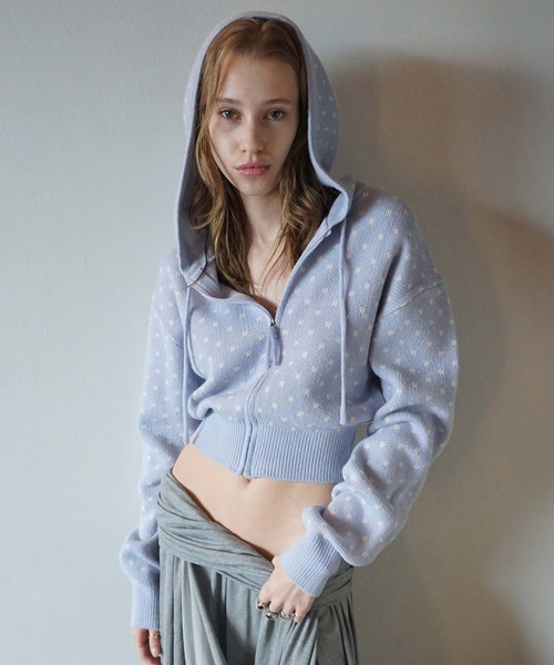 セール】Snowflake Knit Zip-Up（パーカー）｜SCULPTOR（スカルプター