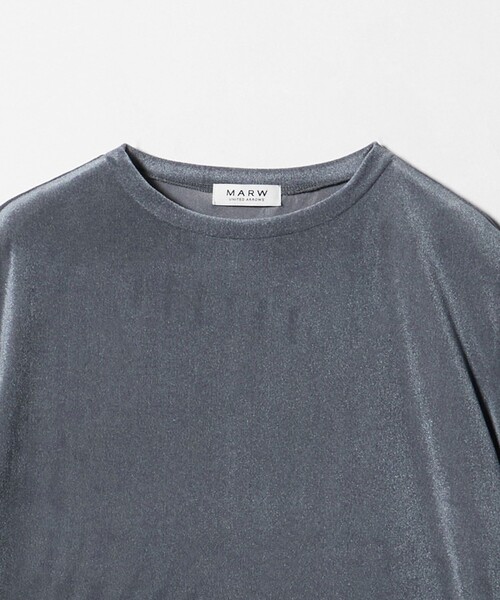 MARW UNITED ARROWS(マルゥ ユナイテッドアローズ)の「<MARW UNITED ARROWS>シアー ベロア カットソー(Tシャツ/カットソー・レディース・オフホワイト/グレー系/ブラック・FREE)」の13枚目の写真