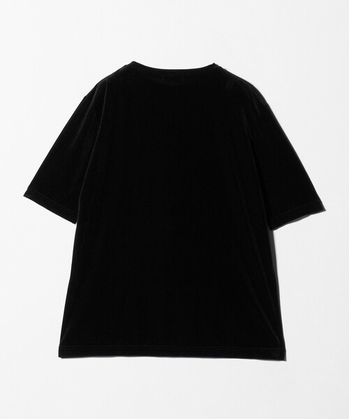 〈MARW UNITED ARROWS〉 半袖カットソー ブラック フリーサイズ MARW UNITED ARROWS＞シアー ベロア カットソー（Tシャツ