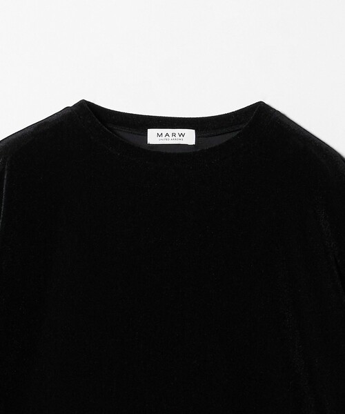 MARW UNITED ARROWS(マルゥ ユナイテッドアローズ)の「<MARW UNITED ARROWS>シアー ベロア カットソー(Tシャツ/カットソー・レディース・オフホワイト/グレー系/ブラック・FREE)」の22枚目の写真