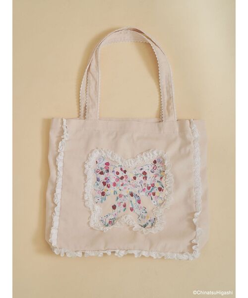 merry jenny（メリージェニー）の「Dream Garden-tulip ribbon lace tote（トートバッグ・レディース・オフホワイト/グレー/ピンク/アイボリー/ミント・FREE）」の21枚目の写真