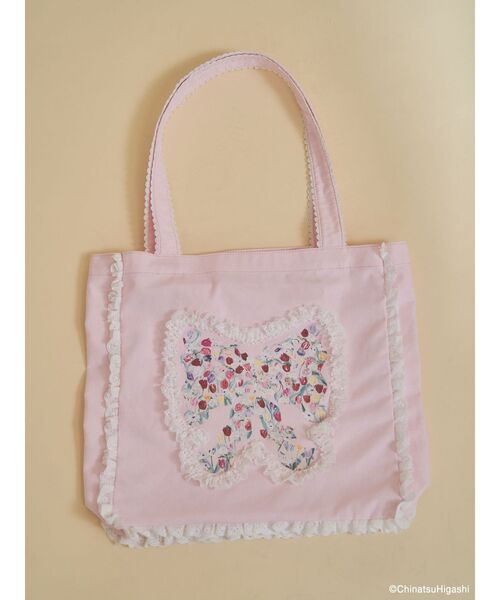 merry jenny（メリージェニー）の「Dream Garden-tulip ribbon lace tote（トートバッグ・レディース・オフホワイト/グレー/ピンク/アイボリー/ミント・FREE）」の22枚目の写真