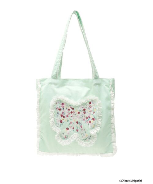 セール】Dream Garden-tulip ribbon lace tote（トートバッグ）｜merry
