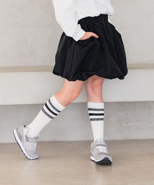 BAYFLOW（ベイフロー）の「[今季トレンドアイテム☆インナーパンツ付き!]バルーンスカート(KIDS)（スカート・キッズ・キャメル/ブラック/カーキ・120cm/110cm/130cm/150cm/140cm）」の16枚目の写真