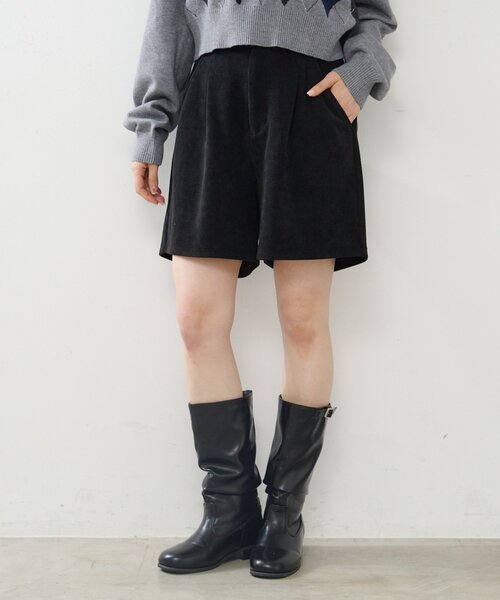 Kastane(カスタネ)の「【新色・新サイズ追加/セットアップ対応】コーデュロイショートパンツ(その他パンツ・レディース・ブラック/ブラウン/アイボリー/ネイビー・FREE/MEDIUM)」の6枚目の写真