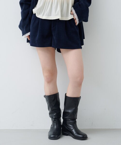 Kastane(カスタネ)の「【新色・新サイズ追加/セットアップ対応】コーデュロイショートパンツ(その他パンツ・レディース・ブラック/ブラウン/アイボリー/ネイビー・FREE/MEDIUM)」の15枚目の写真