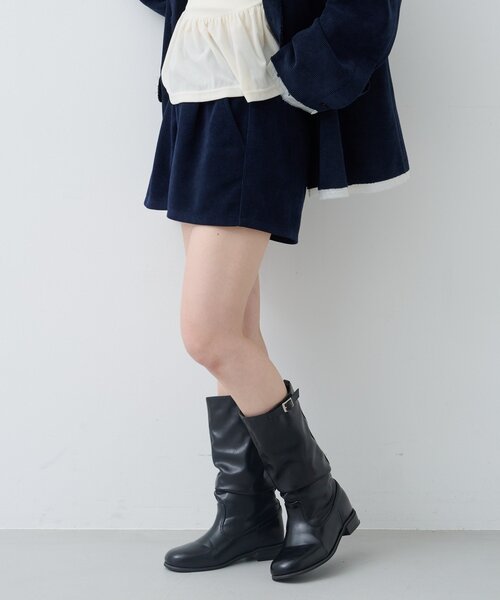 Kastane(カスタネ)の「【新色・新サイズ追加/セットアップ対応】コーデュロイショートパンツ(その他パンツ・レディース・ブラック/ブラウン/アイボリー/ネイビー・FREE/MEDIUM)」の6枚目の写真