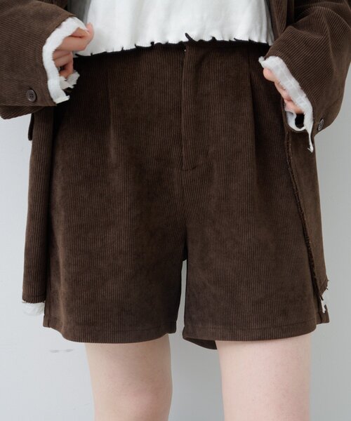 新色・新サイズ追加/セットアップ対応】コーデュロイショートパンツ