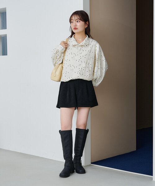 Kastane(カスタネ)の「【新色・新サイズ追加/セットアップ対応】コーデュロイショートパンツ(その他パンツ・レディース・ブラック/ブラウン/アイボリー/ネイビー・FREE/MEDIUM)」の15枚目の写真