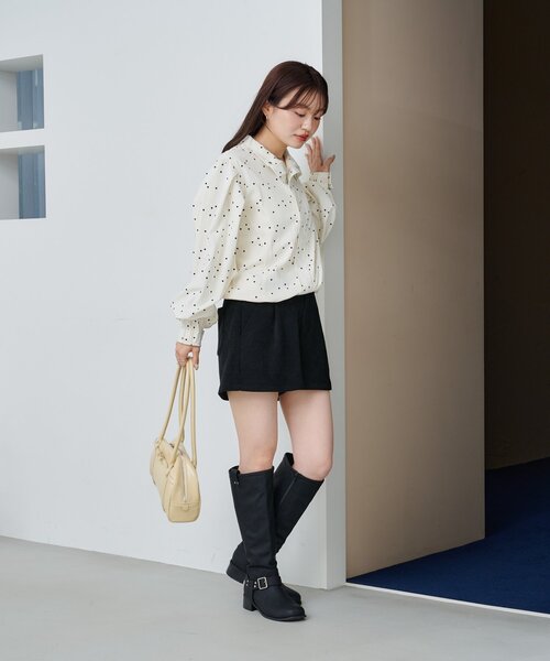 Kastane(カスタネ)の「【新色・新サイズ追加/セットアップ対応】コーデュロイショートパンツ(その他パンツ・レディース・ブラック/ブラウン/アイボリー/ネイビー・FREE/MEDIUM)」の11枚目の写真