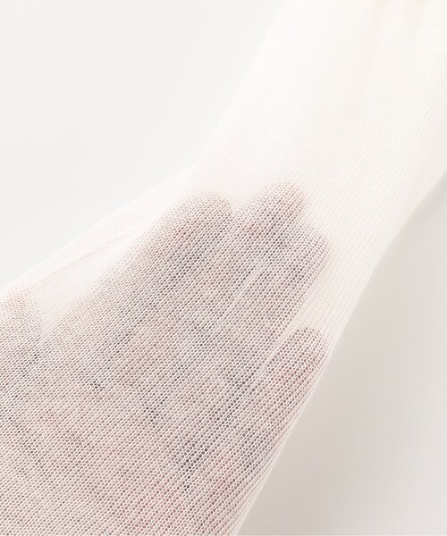 algy（アルジー）の「シアー切替ネームニーハイソックス（ソックス/靴下・キッズ・ブラック/オフホワイト・24/21）」の5枚目の写真