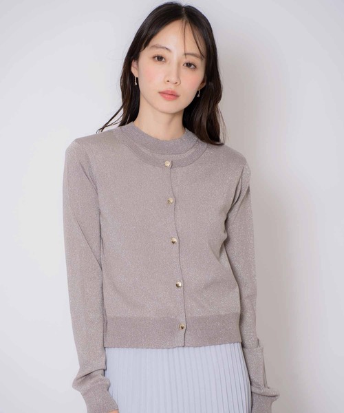 NOELA（ノエラ）の「ラメアンサンブルニット（ニット/セーター・レディース・ベージュ/ブラウン/グレー・フリー）」の2枚目の写真