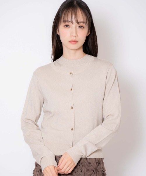 NOELA（ノエラ）の「ラメアンサンブルニット（ニット/セーター・レディース・ベージュ/ブラウン/グレー・フリー）」の9枚目の写真