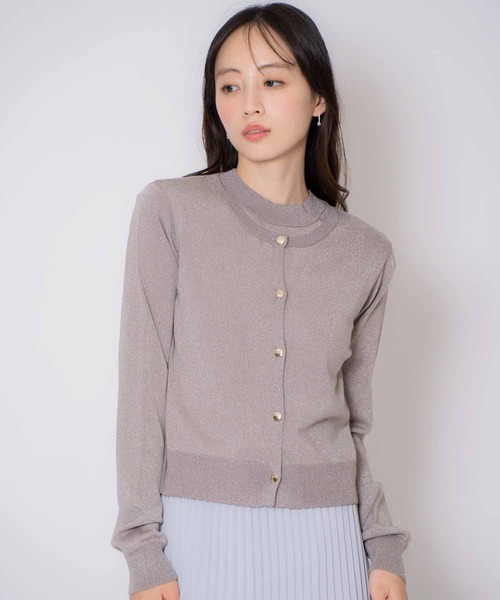 NOELA（ノエラ）の「ラメアンサンブルニット（ニット/セーター・レディース・ベージュ/ブラウン/グレー・フリー）」の4枚目の写真