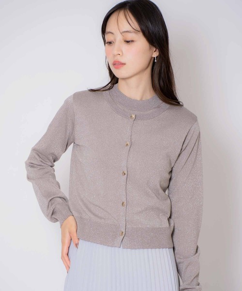 NOELA（ノエラ）の「ラメアンサンブルニット（ニット/セーター・レディース・ベージュ/ブラウン/グレー・フリー）」の6枚目の写真