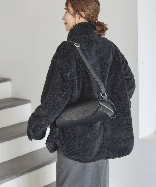 JOURNAL STANDARD（ジャーナルスタンダード）の「ECOPELソフトフリースCPO（ブルゾン・レディース・ベージュ/ブラック・FREE）」の9枚目の写真