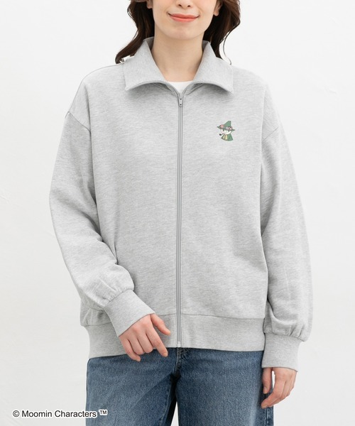 Honeys（ハニーズ）の「ムーミン／ジップカーデ（スウェット・レディース・杢グレー/ブラック/ブルーグリーン・L/LL/M）」の20枚目の写真