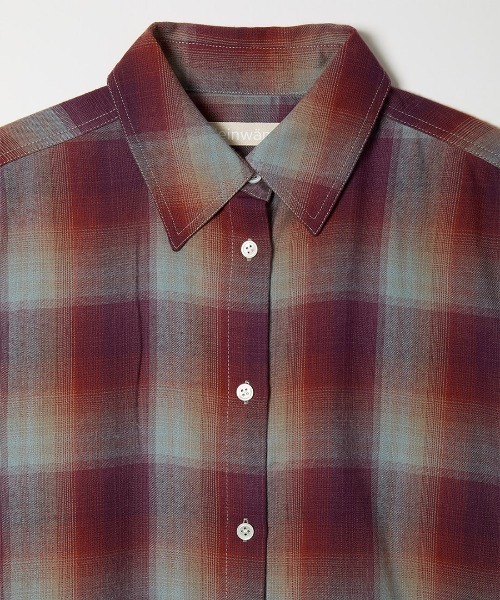 leinwande(ラインヴァンド)の「【leinwande】Relax Check Shirts(シャツ/ブラウス・レディース・レッド/ブルー・ONE SIZE)」の9枚目の写真