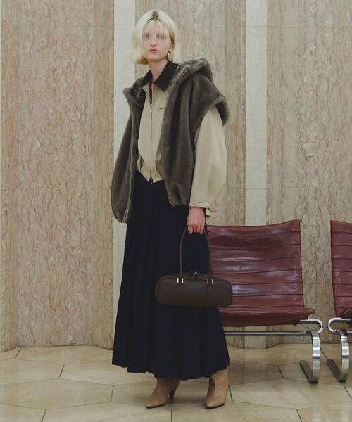 フェイクミンクファーフーディーブルゾン（ブルゾン）｜allureville