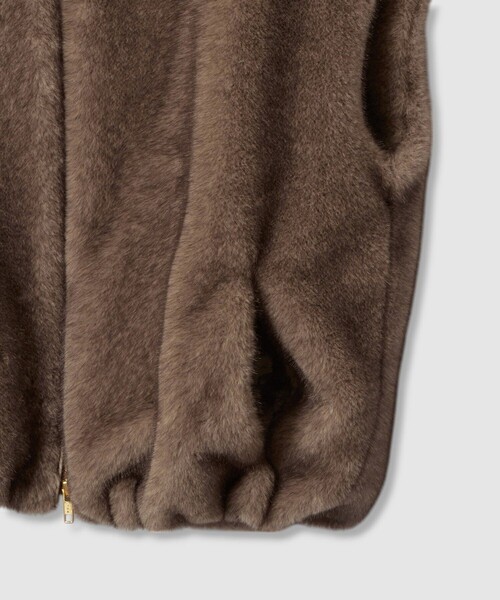 フェイクミンクファーフーディーブルゾン（ブルゾン