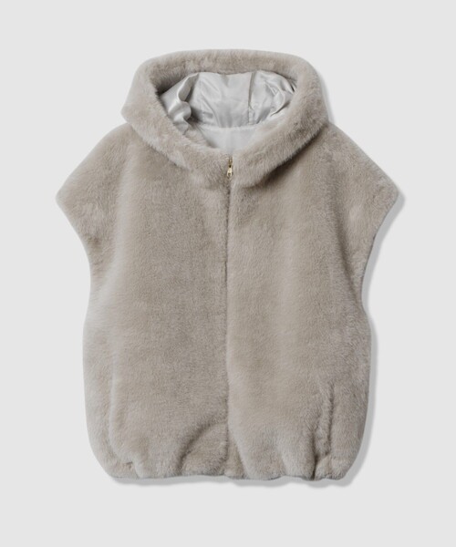 フェイクミンクファーフーディーブルゾン（ブルゾン