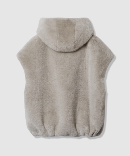 フェイクミンクファーフーディーブルゾン（ブルゾン）｜allureville