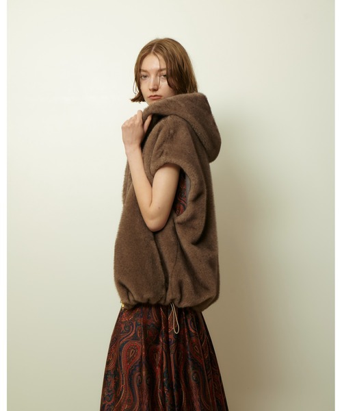 フェイクミンクファーフーディーブルゾン（ブルゾン