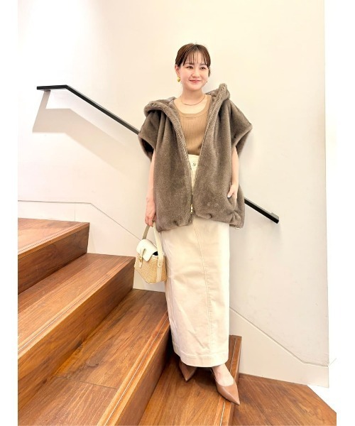 セール】フェイクミンクファーフーディーブルゾン（ブルゾン