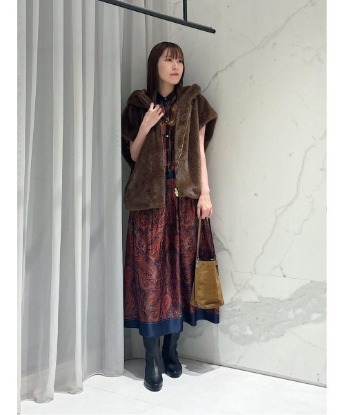 フェイクミンクファーフーディーブルゾン（ブルゾン）｜allureville