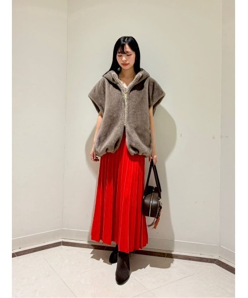 フェイクミンクファーフーディーブルゾン（ブルゾン）｜allureville