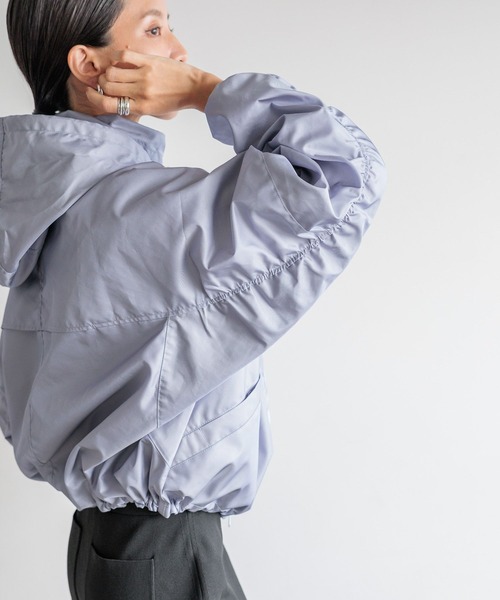 HEREIAM（ヘレイアム）の「【HEREIAM】撥水グロッシーブルゾン（ブルゾン・レディース・ライトブルー/ブラック/ブラウン・FREE）」の17枚目の写真