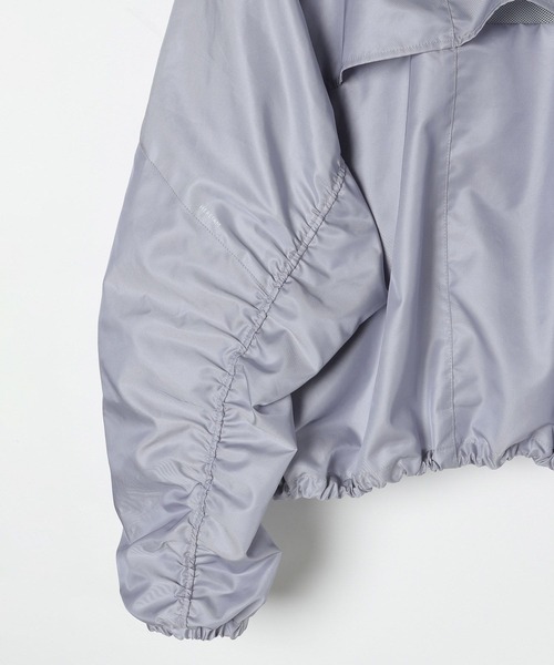 HEREIAM（ヘレイアム）の「【HEREIAM】撥水グロッシーブルゾン（ブルゾン・レディース・ライトブルー/ブラック/ブラウン・FREE）」の5枚目の写真