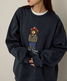 Quash（クアッシュ）の「ベアー サガラ刺繍トレーナー（スウェット）」