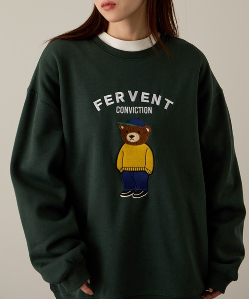 セール】ベアー サガラ刺繍トレーナー（スウェット）｜Quash
