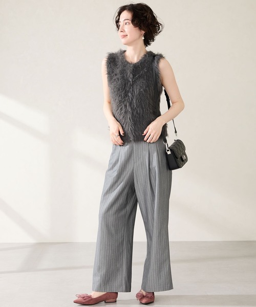 ORiental TRaffic(オリエンタルトラフィック)の「2025秋冬新作キルティングボックスショルダーバッグ/BA-262(ショルダーバッグ・レディース・ブラック/ベージュ・フリ-)」の7枚目の写真