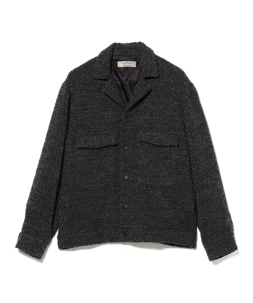 International Gallery BEAMS（インターナショナルギャラリービームス）の「QUATTROCCHI / ウールナイロン カーリーボア ブルゾン（ブルゾン・メンズ・ブラウン系その他4/チャコールグレー・SMALL/MEDIUM/LARGE）」の2枚目の写真