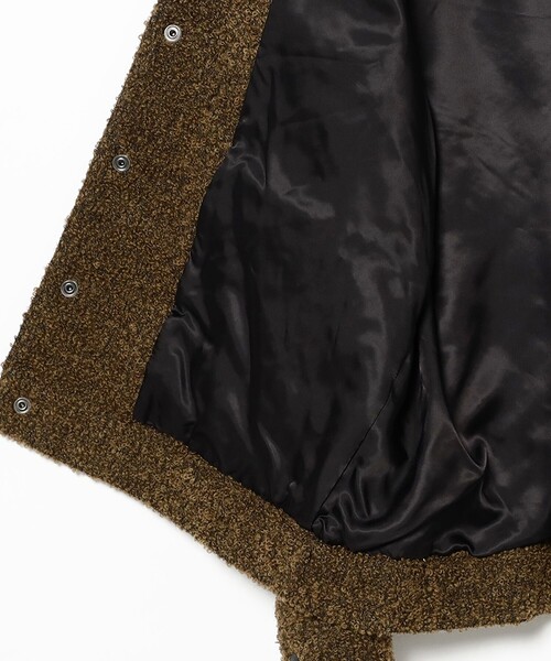 International Gallery BEAMS（インターナショナルギャラリービームス）の「QUATTROCCHI / ウールナイロン カーリーボア ブルゾン（ブルゾン・メンズ・ブラウン系その他4/チャコールグレー・SMALL/MEDIUM/LARGE）」の7枚目の写真