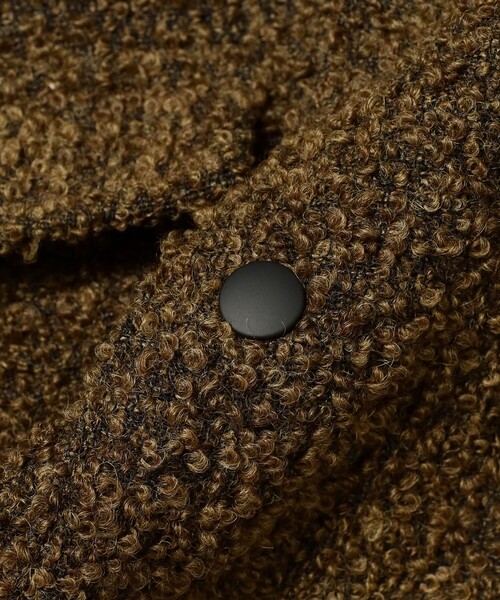 International Gallery BEAMS（インターナショナルギャラリービームス）の「QUATTROCCHI / ウールナイロン カーリーボア ブルゾン（ブルゾン・メンズ・ブラウン系その他4/チャコールグレー・SMALL/MEDIUM/LARGE）」の5枚目の写真