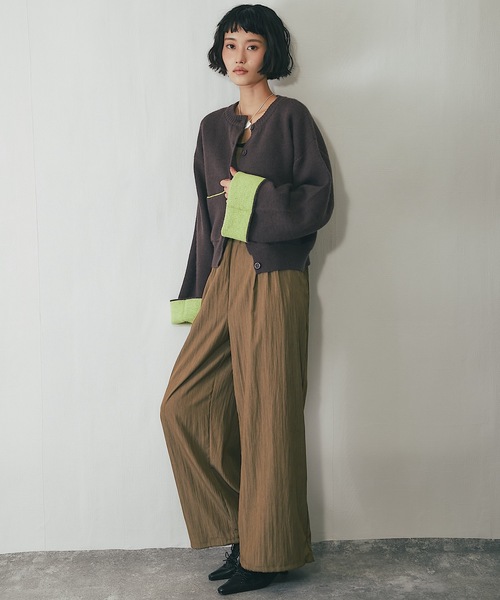 バイカラーニットカーディガン（カーディガン/ボレロ）｜ANOTHER S