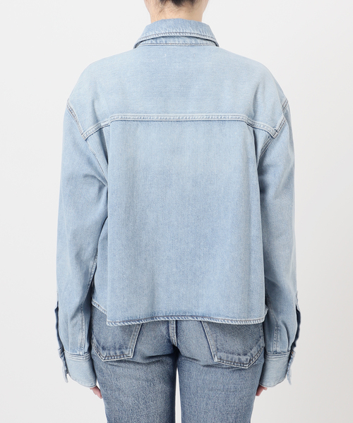 journal standard L'essage（ジャーナルスタンダードレサージュ）の「【AGOLDE / エーゴールドイー】JUNA SHIRT IN INTERVAL：デニムシャツ（シャツ/ブラウス・レディース・ブルー・SMALL）」の9枚目の写真