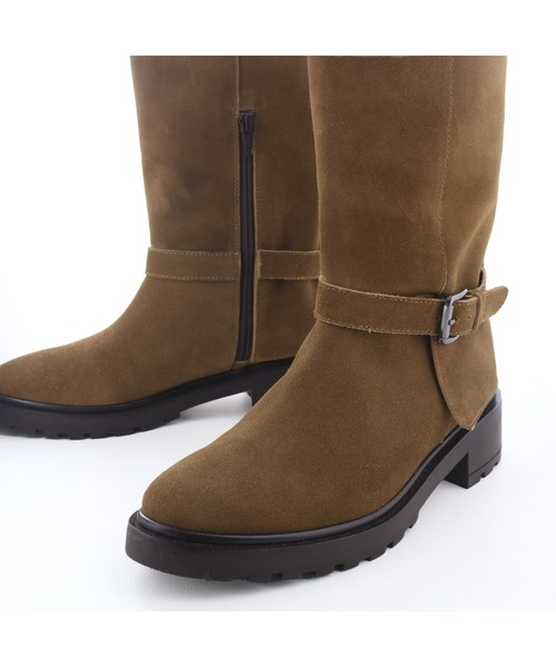 あしながおじさん（アシナガオジサン）の「ベルテッドカバーブーツ　3220051（ブーツ・レディース・ブラック/ブラウン・22.5cm/23cm/23.5cm/24cm/24.5cm）」の13枚目の写真